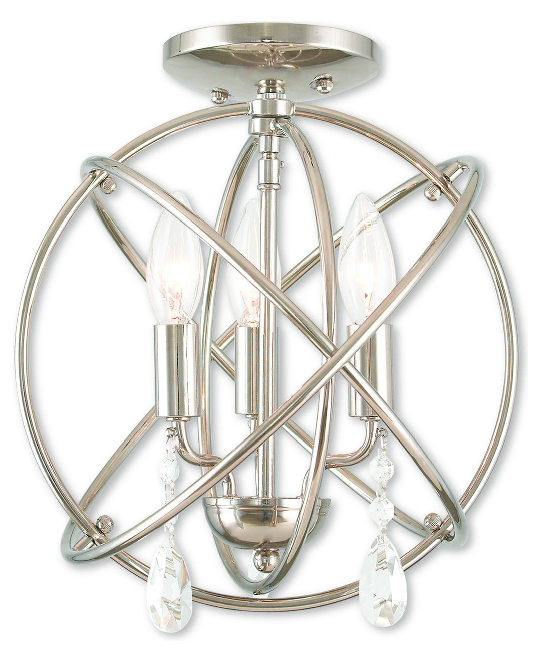 3 Light Pn Mini Chandelier/Ceiling Mount
