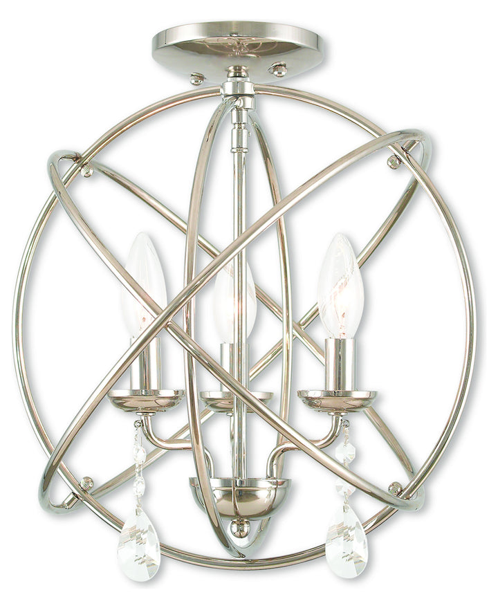 3 Light Pn Mini Chandelier/Ceiling Mount