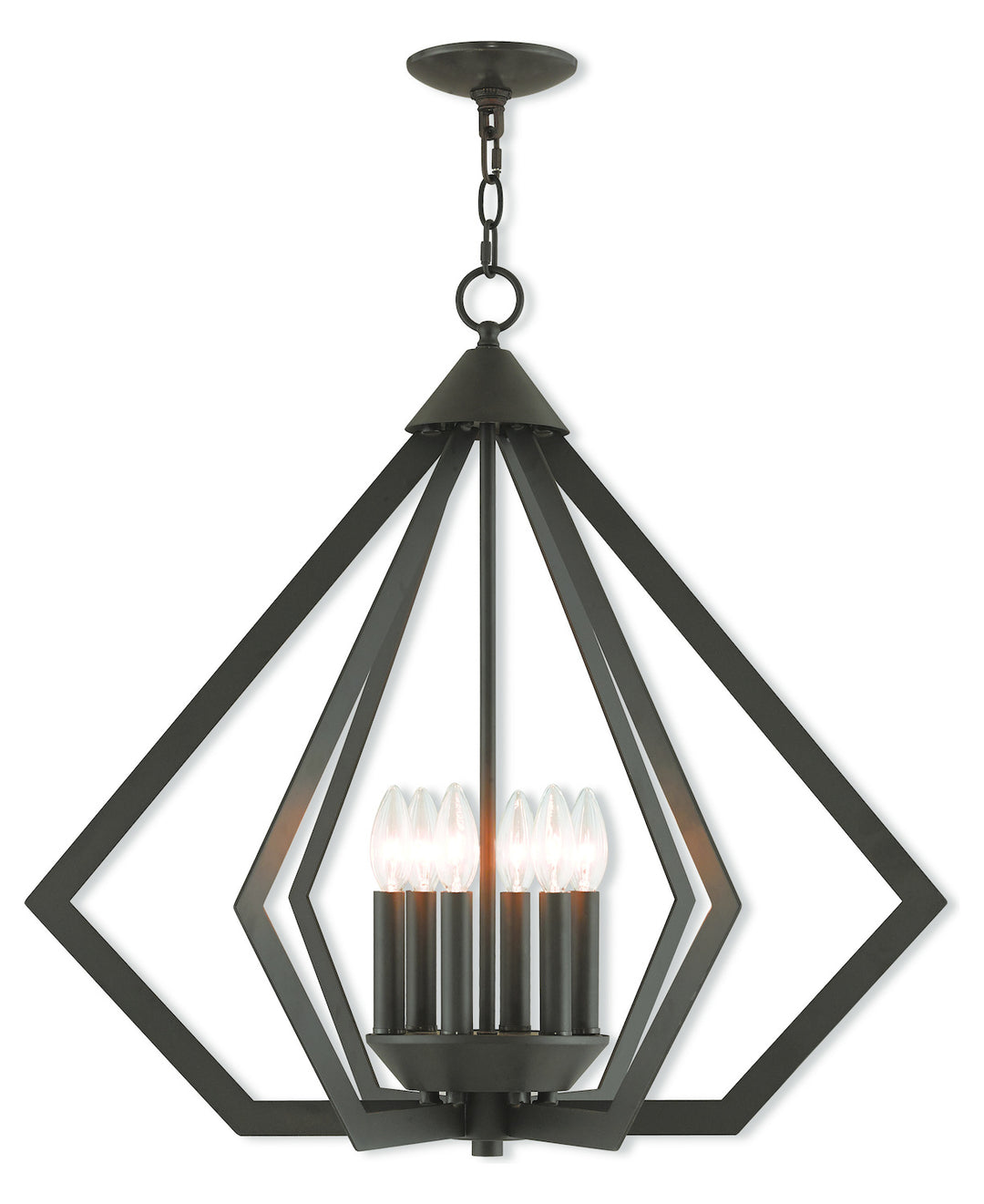 6 Lt Bz Chandelier by Livex Lighting