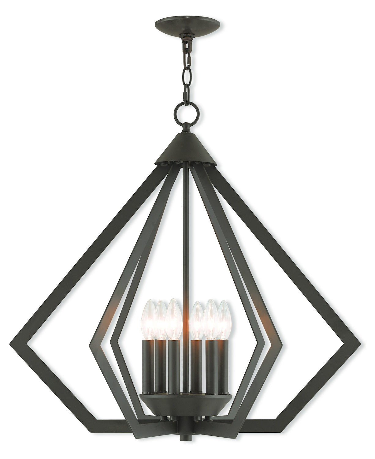 6 Lt Bz Chandelier by Livex Lighting