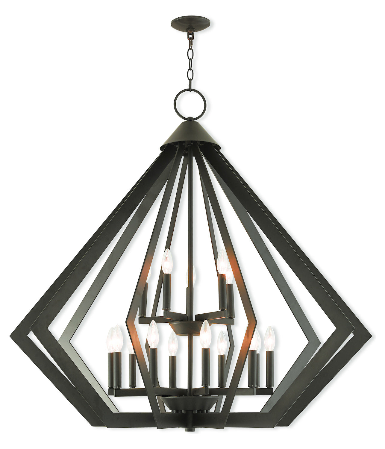 15 Lt Bz Foyer Chandelier by Livex Lighting