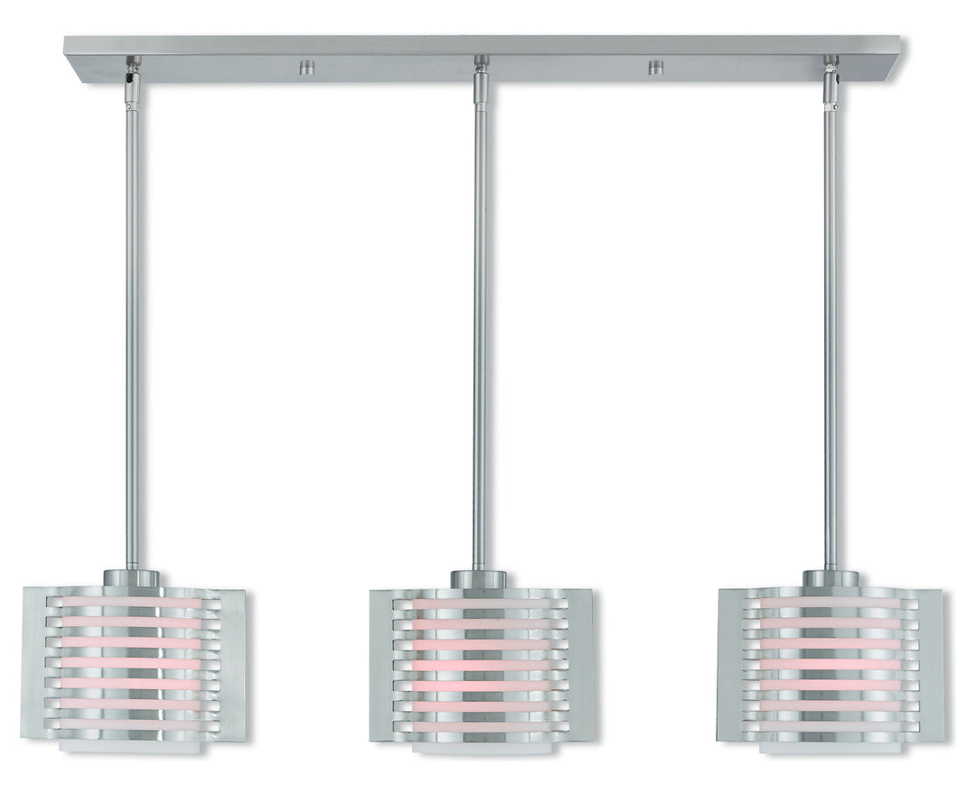 3 Lt Bn Linear Chandelier by Livex Lighting
