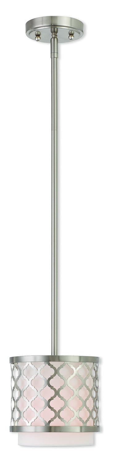 1 Lt Bn Mini Pendant by Livex Lighting