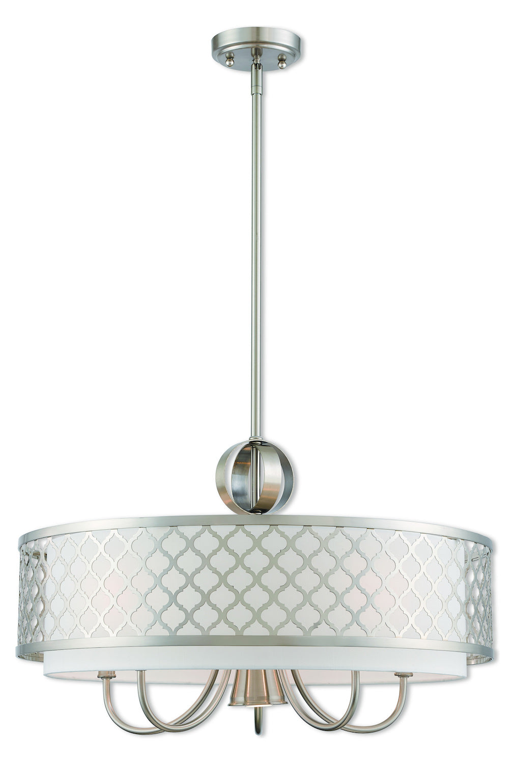 6 Lt Bn Pendant Chandelier by Livex Lighting
