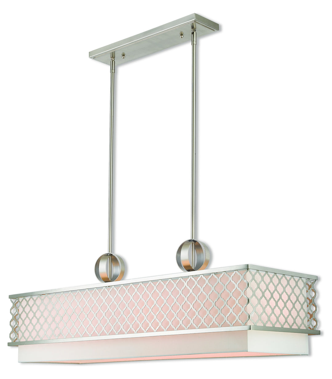 6 Lt Bn Linear Chandelier by Livex Lighting