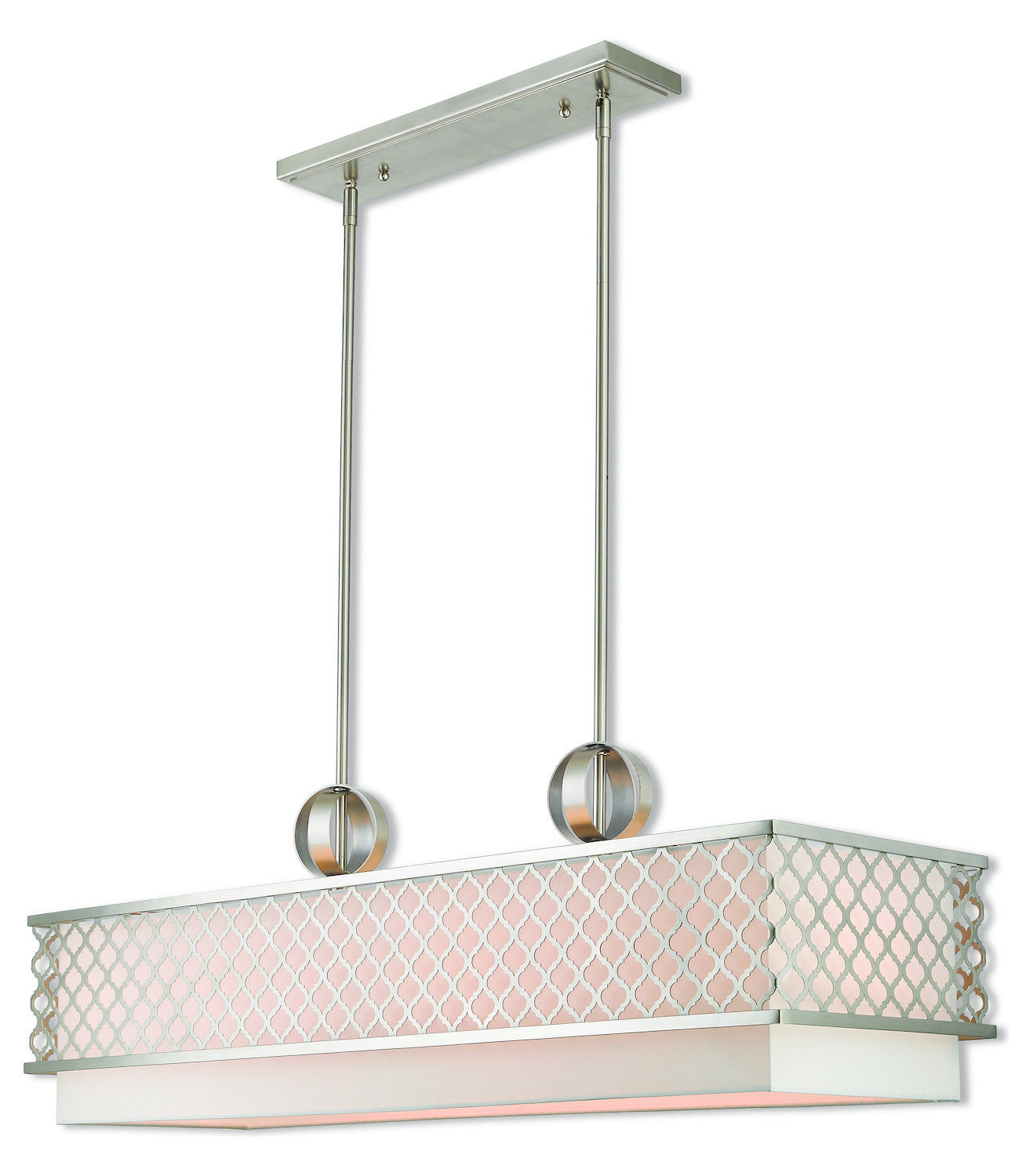 6 Lt Bn Linear Chandelier by Livex Lighting