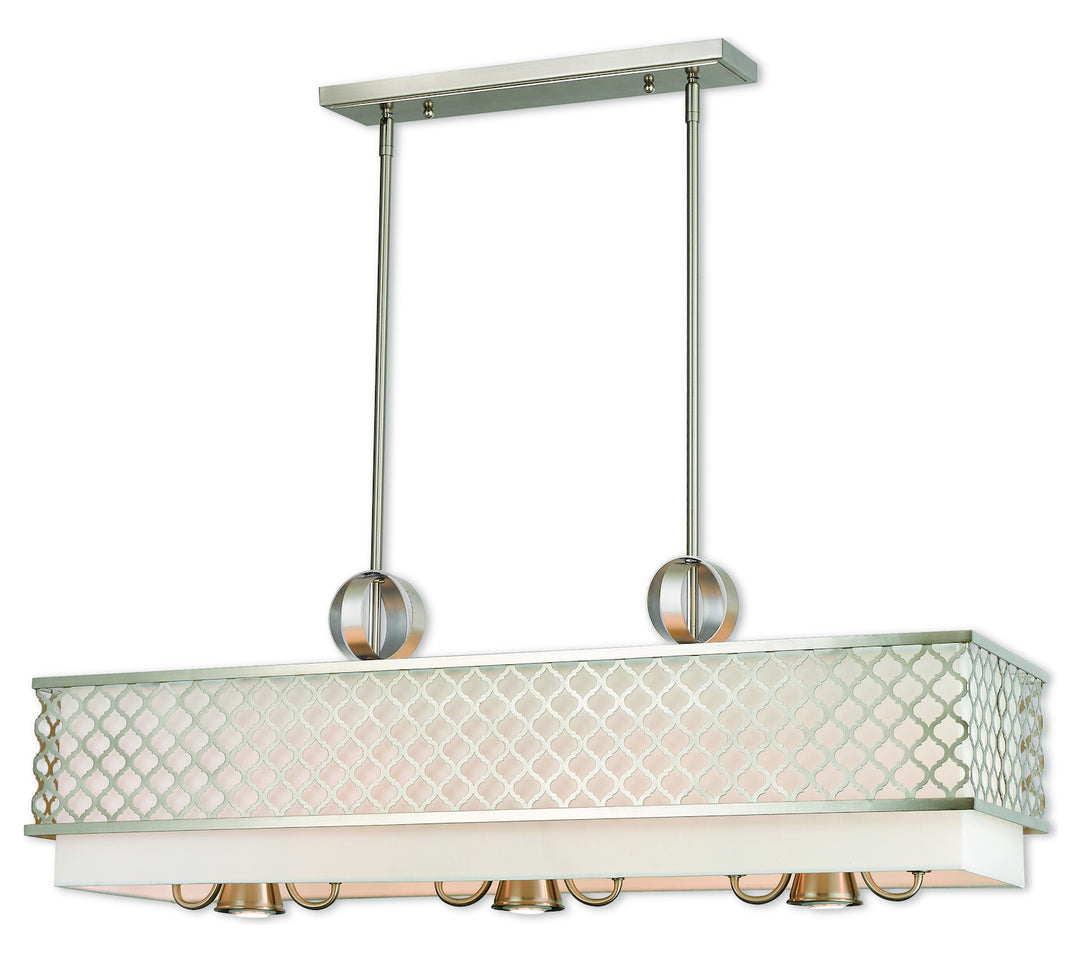 6 Lt Bn Linear Chandelier