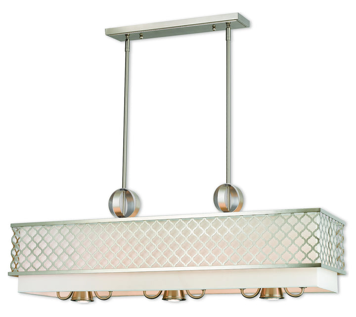 6 Lt Bn Linear Chandelier