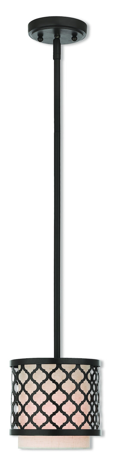1 Lt Ebz Mini Pendant by Livex Lighting
