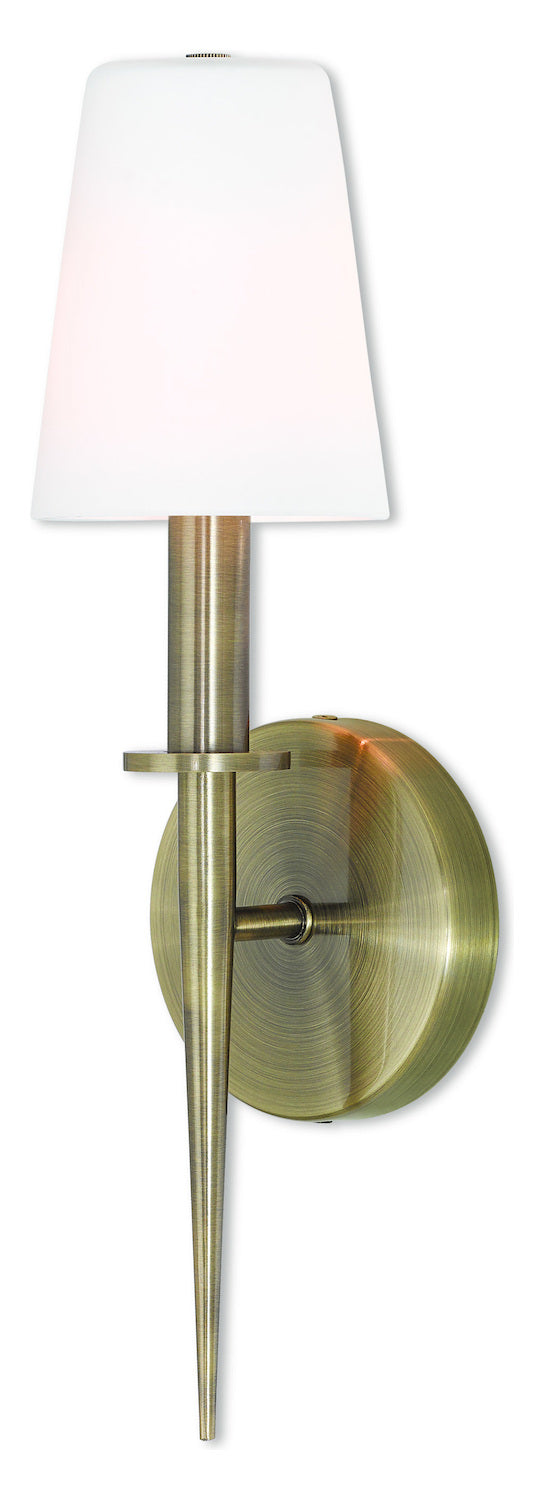 1 Lt Ab Ada Wall Sconce by Livex Lighting