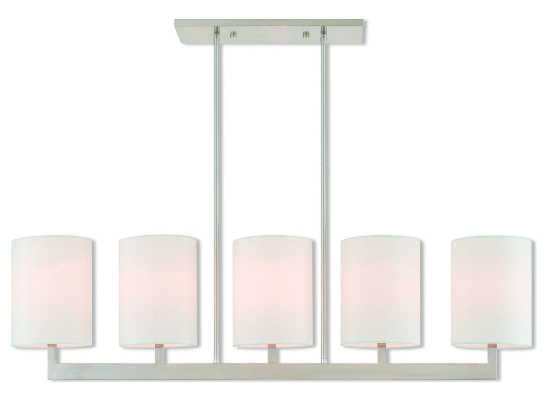 5 Lt Bn Linear Chandelier by Livex Lighting