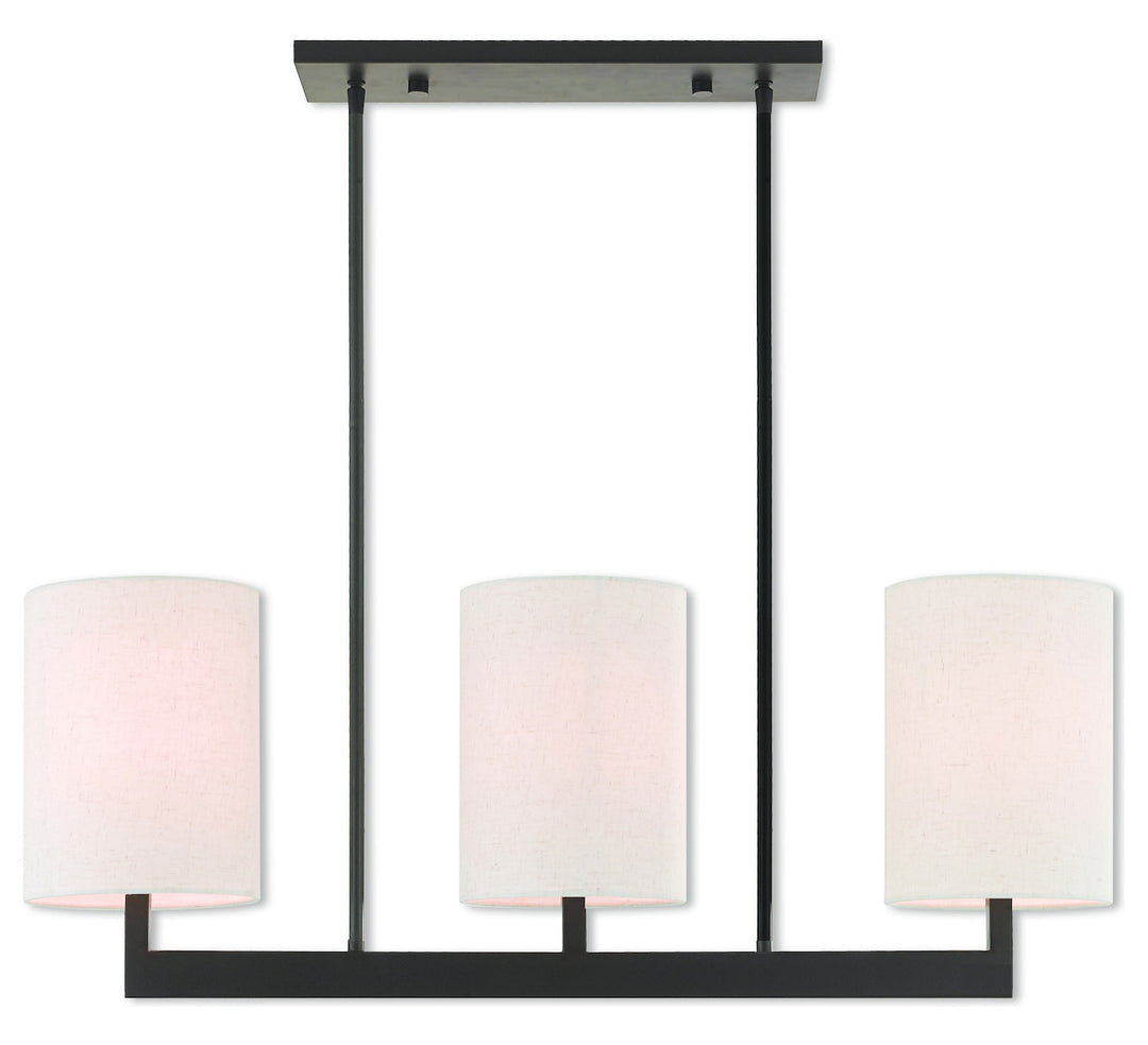 3 Lt Bz Linear Chandelier by Livex Lighting