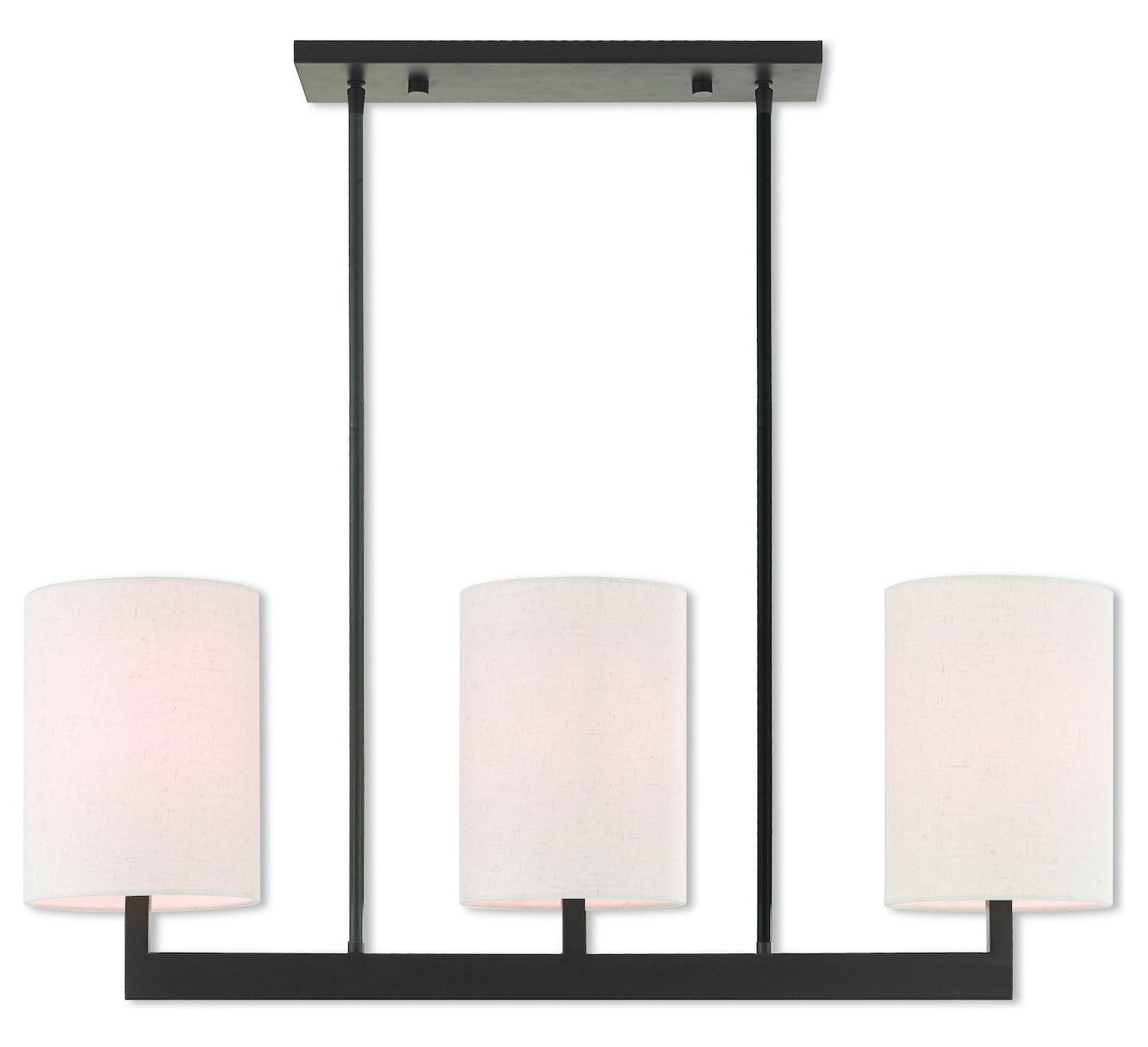 3 Lt Bz Linear Chandelier by Livex Lighting