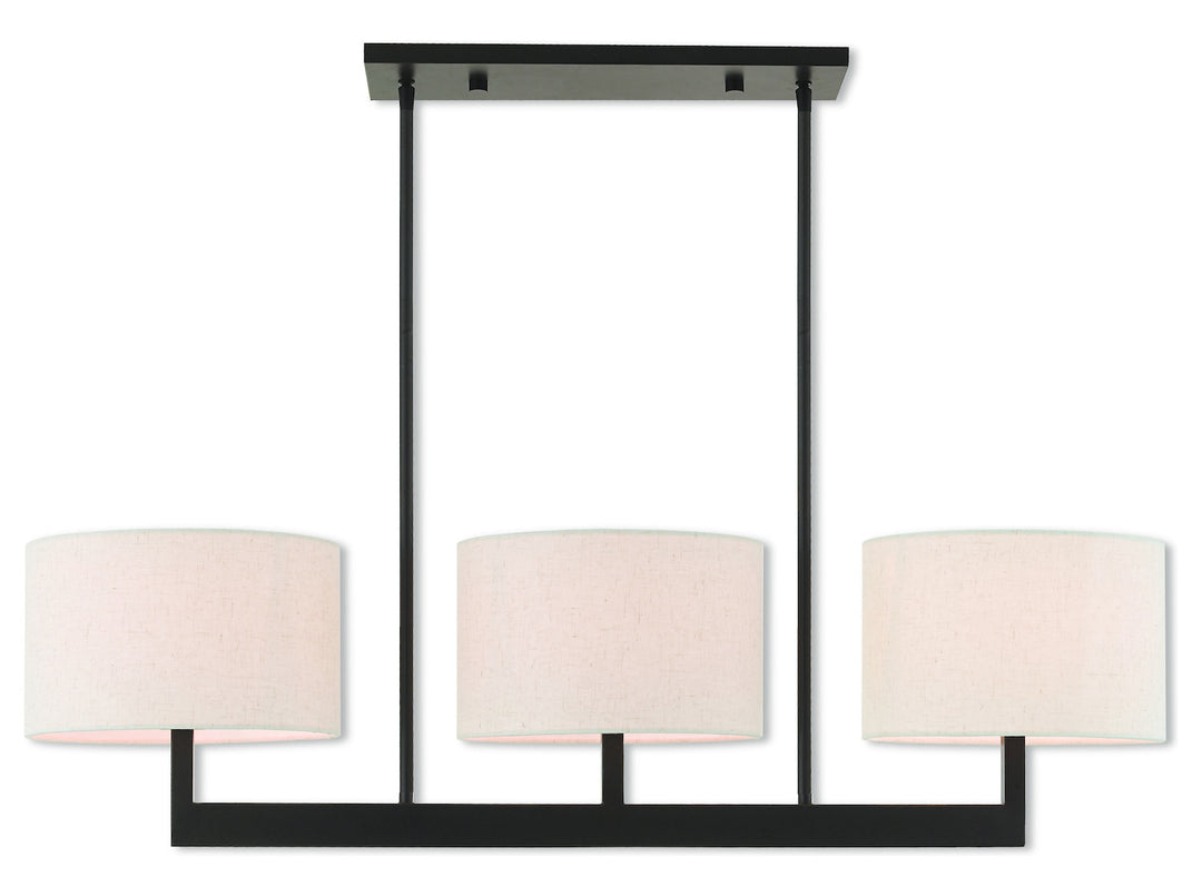 3 Lt Bz Linear Chandelier by Livex Lighting