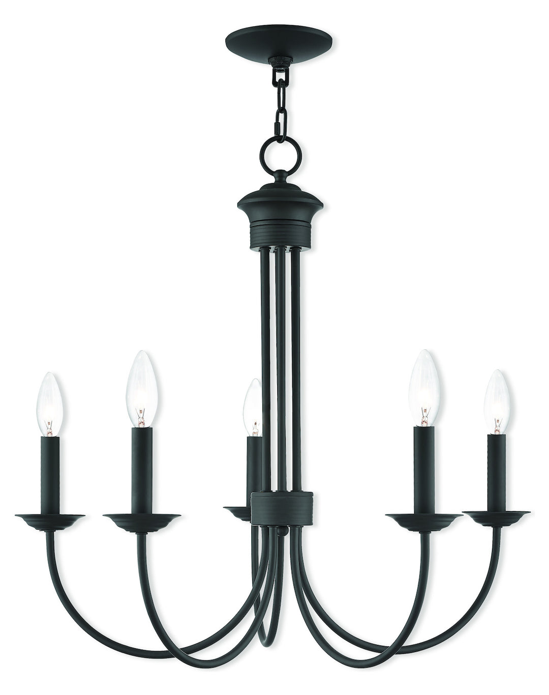 5 Lt Bz Chandelier by Livex Lighting
