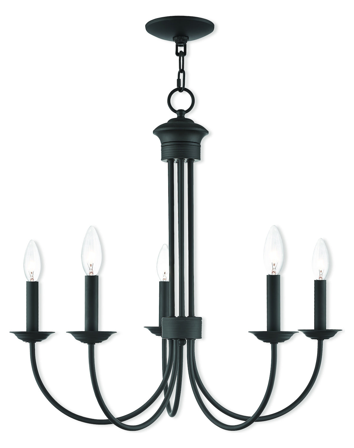 5 Lt Bz Chandelier by Livex Lighting
