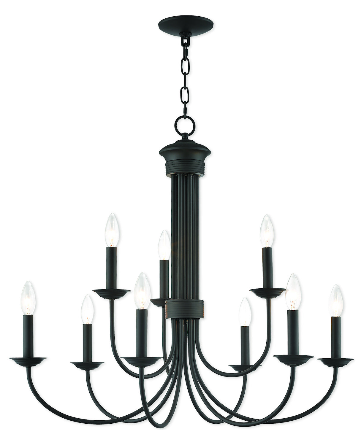 9 Lt Bz Chandelier by Livex Lighting