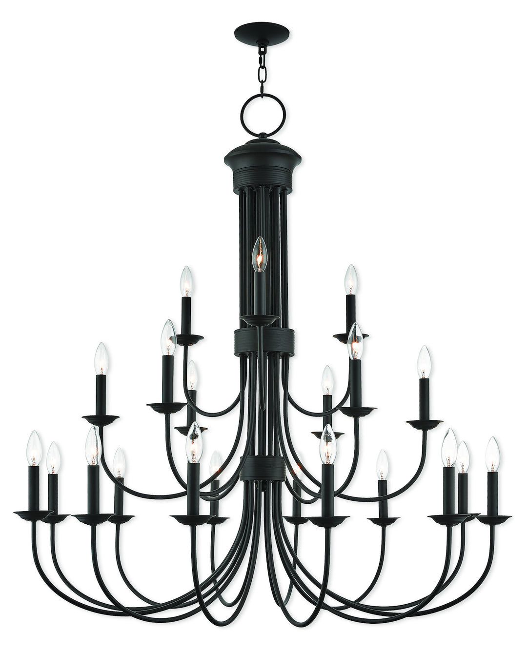 21 Lt Bz Foyer Chandelier by Livex Lighting
