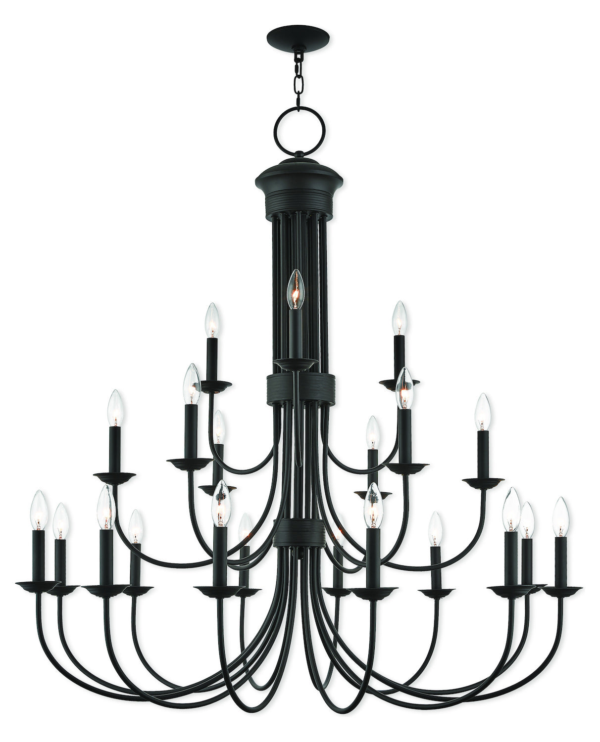 21 Lt Bz Foyer Chandelier by Livex Lighting