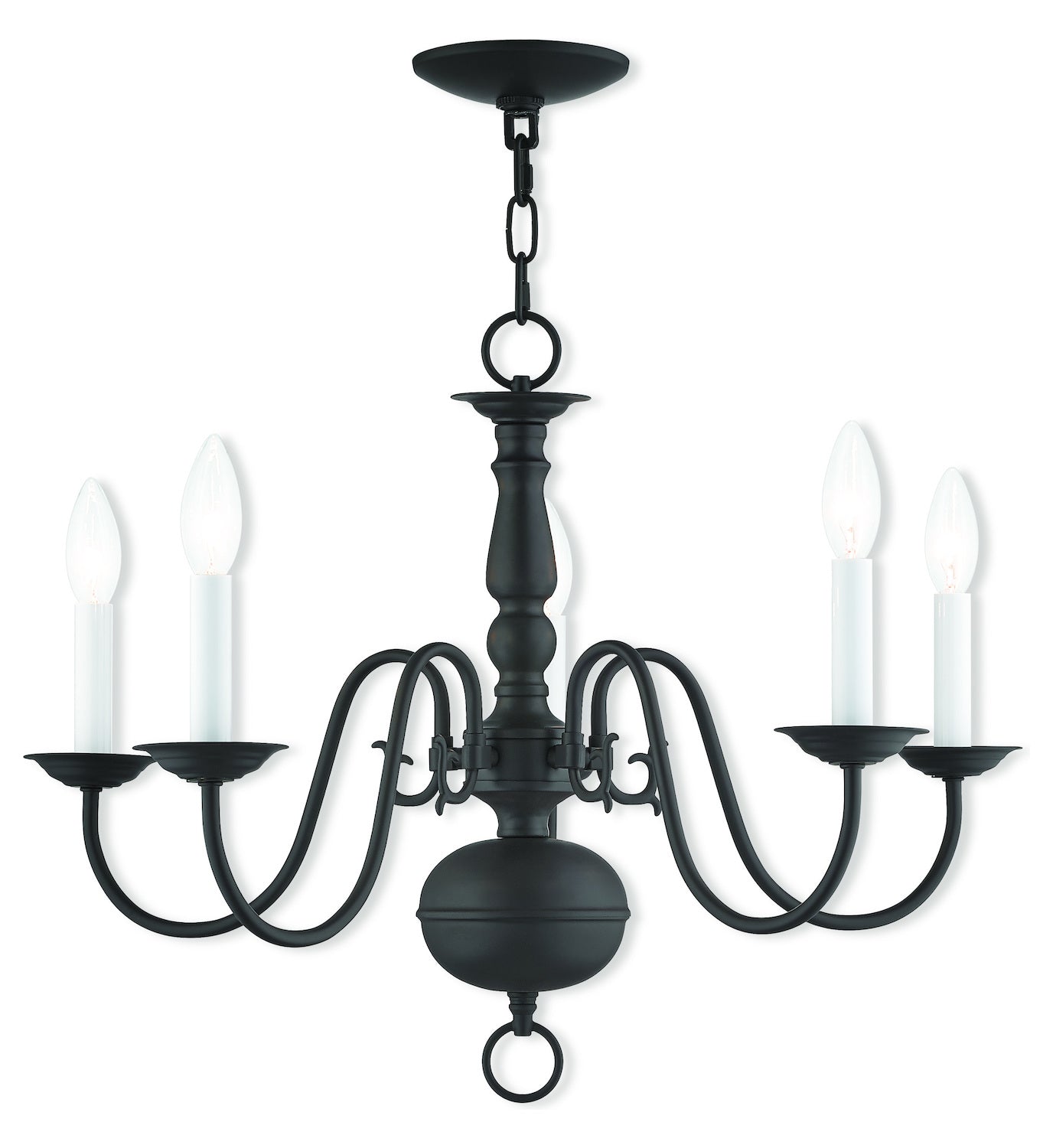 5 Lt Bz Chandelier by Livex Lighting