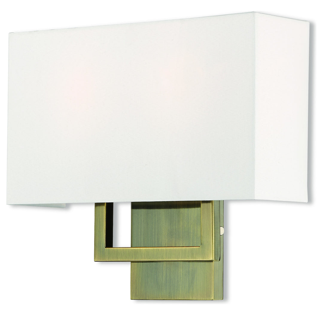 2 Lt Ab Ada Wall Sconce by Livex Lighting