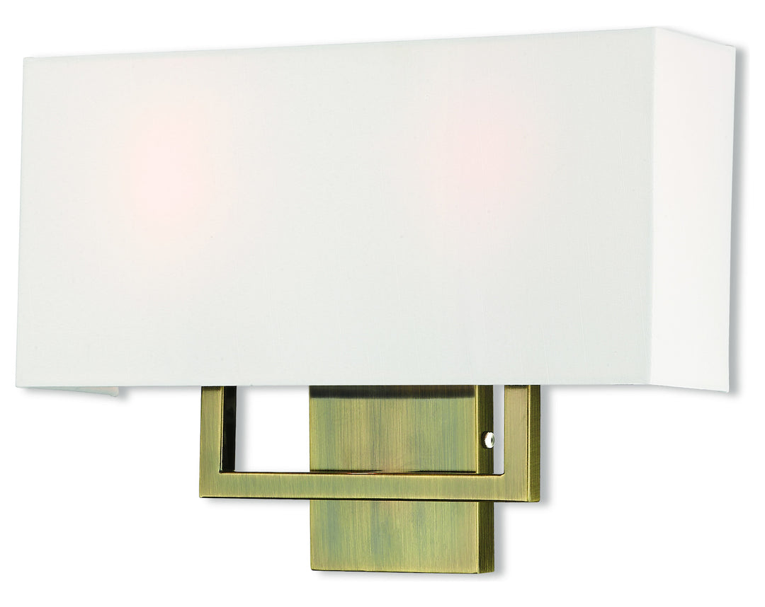 2 Lt Ab Ada Wall Sconce by Livex Lighting