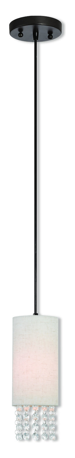 1 Lt Ebz Mini Pendant by Livex Lighting