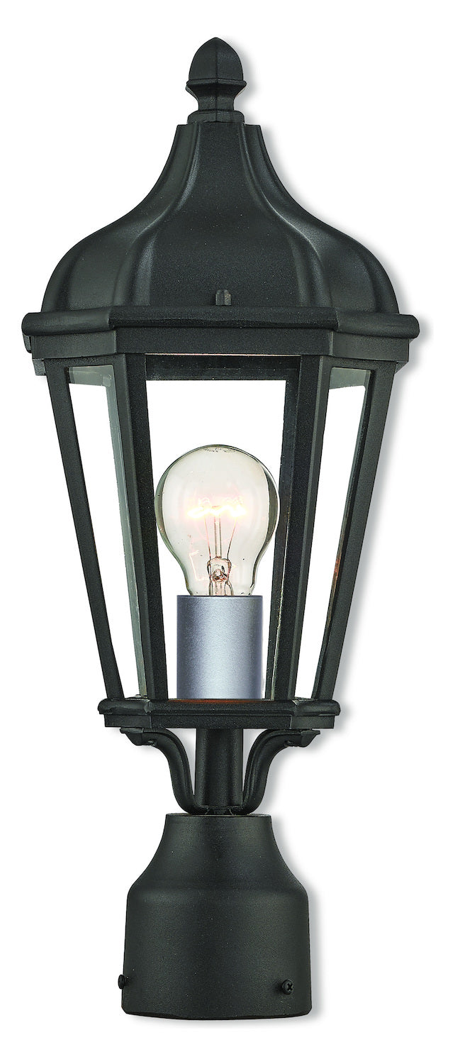 1 Lt Tbk Outdoor Post Top Lantern by Livex Lighting
