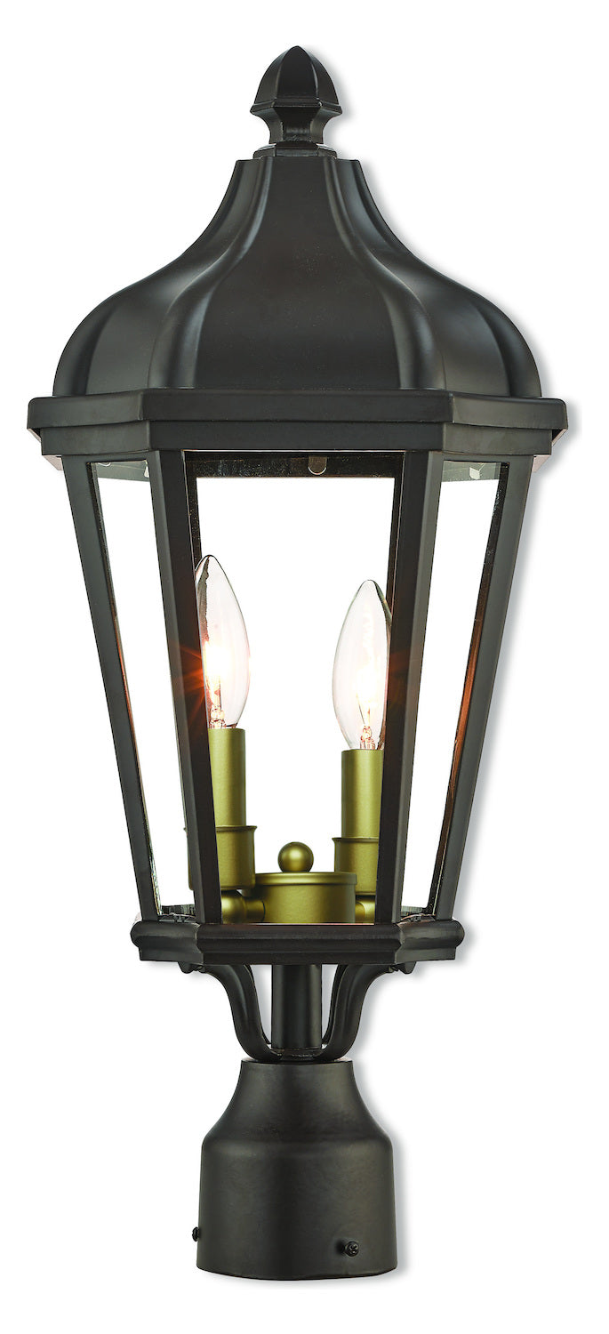 2 Lt Bz Outdoor Post Top Lantern by Livex Lighting