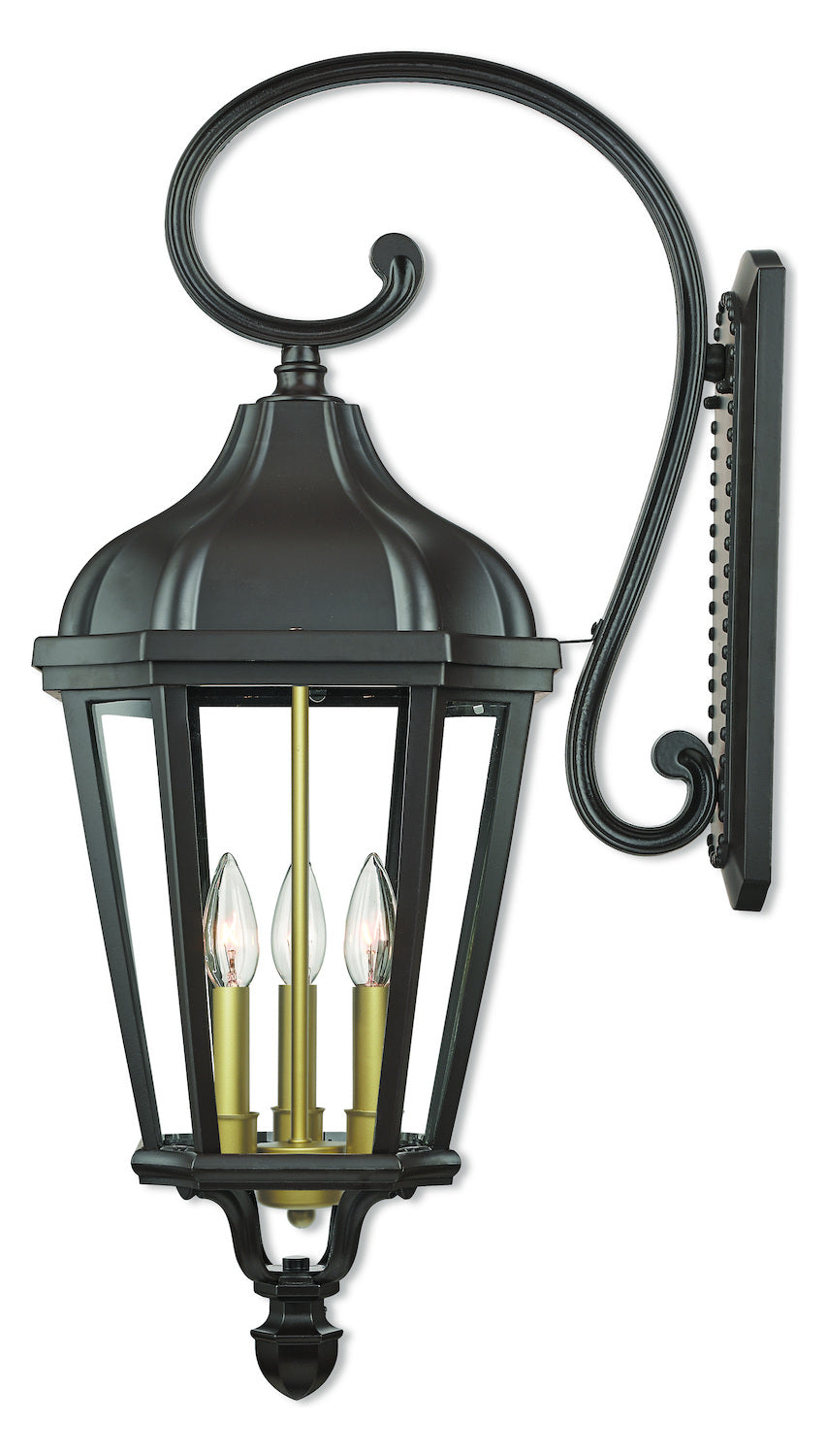 3 Lt Bz Outdoor Wall Lantern by Livex Lighting
