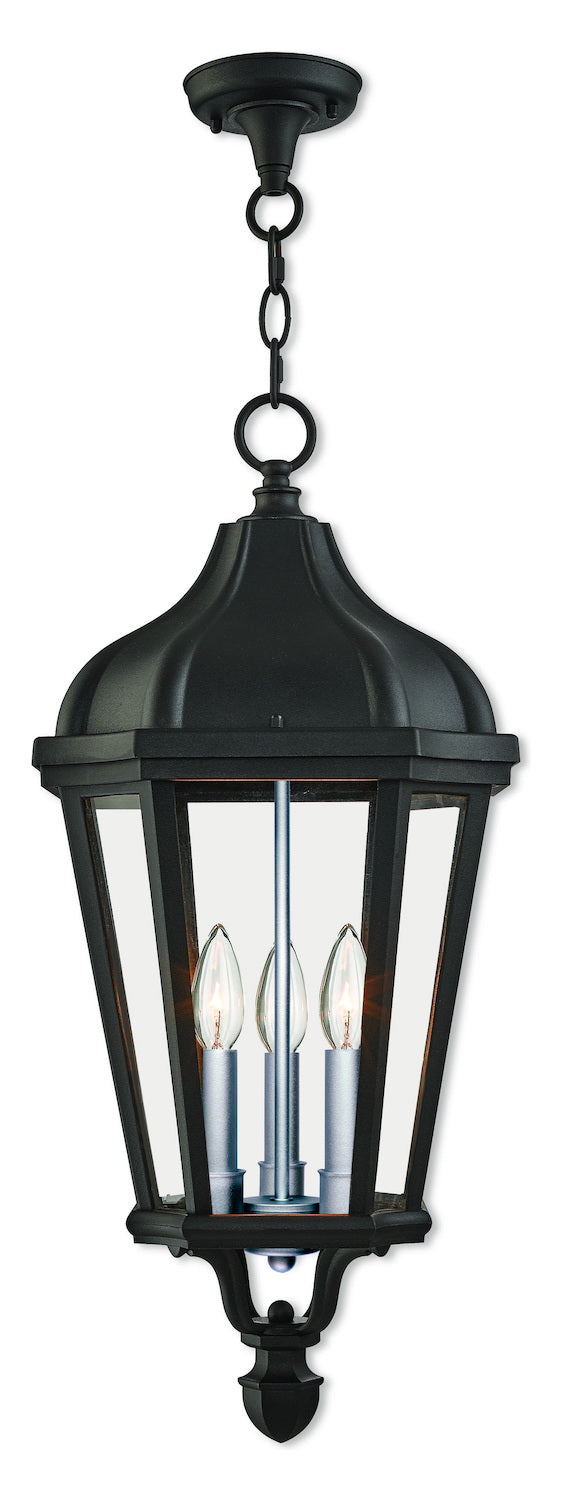 3 Lt Tbk Outdoor Pendant Lantern by Livex Lighting