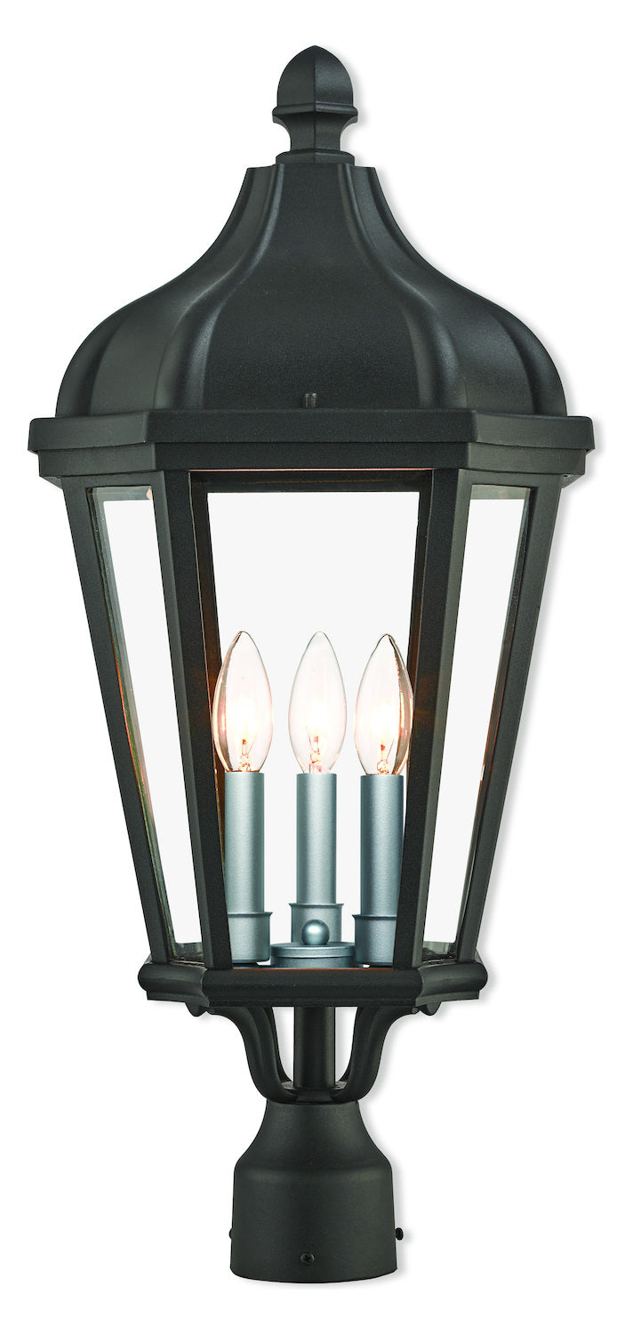 3 Lt Tbk Outdoor Post Top Lantern by Livex Lighting