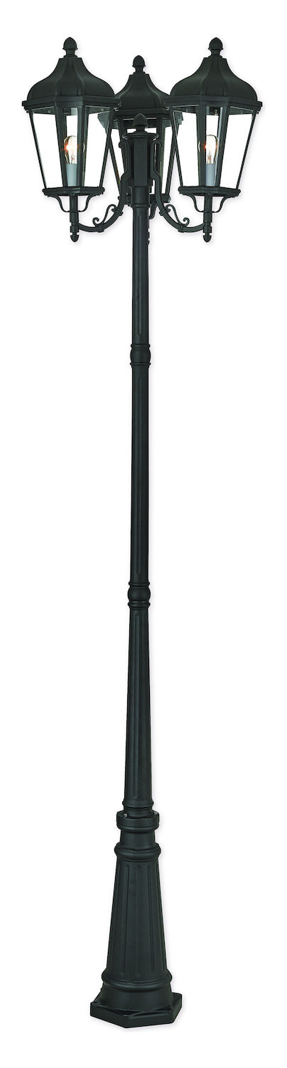 3 Lt Tbk Outdoor Post Light by Livex Lighting