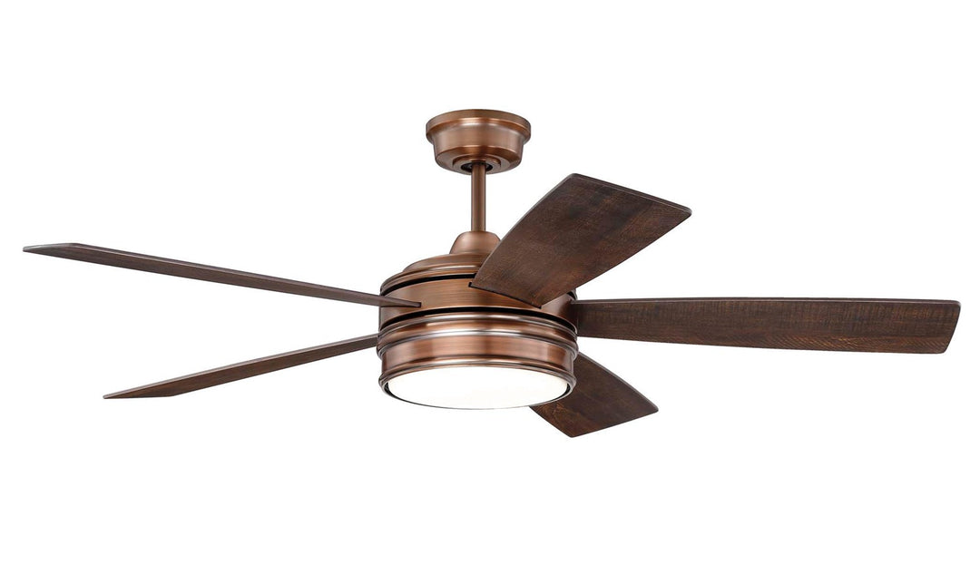 52in  in Brushed Copper w/ Dark Cedar/Chestnut Blades