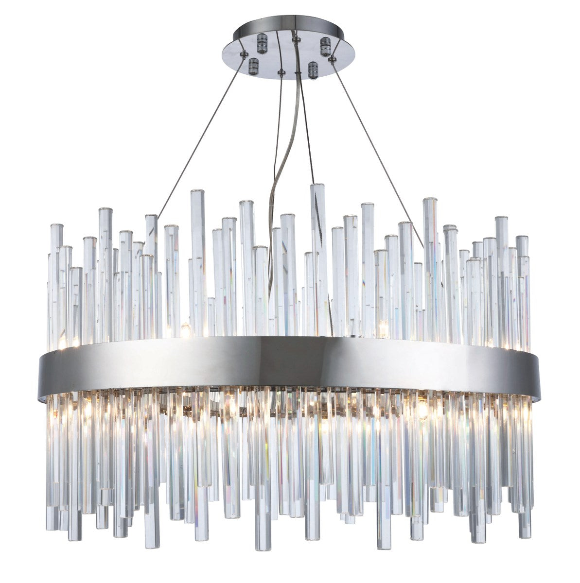 16 light Chrome Chandelier Clear Royal Cut Crystal by Elegant Lighting