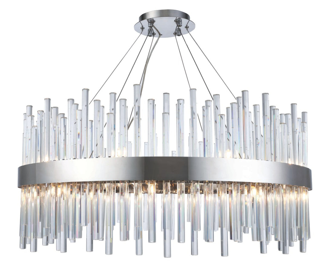18 light Chrome Chandelier Clear Royal Cut Crystal by Elegant Lighting