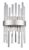 2 light Chrome and Clear Wall Sconce Clear Royal Cut Crystal by Elegant Lighting