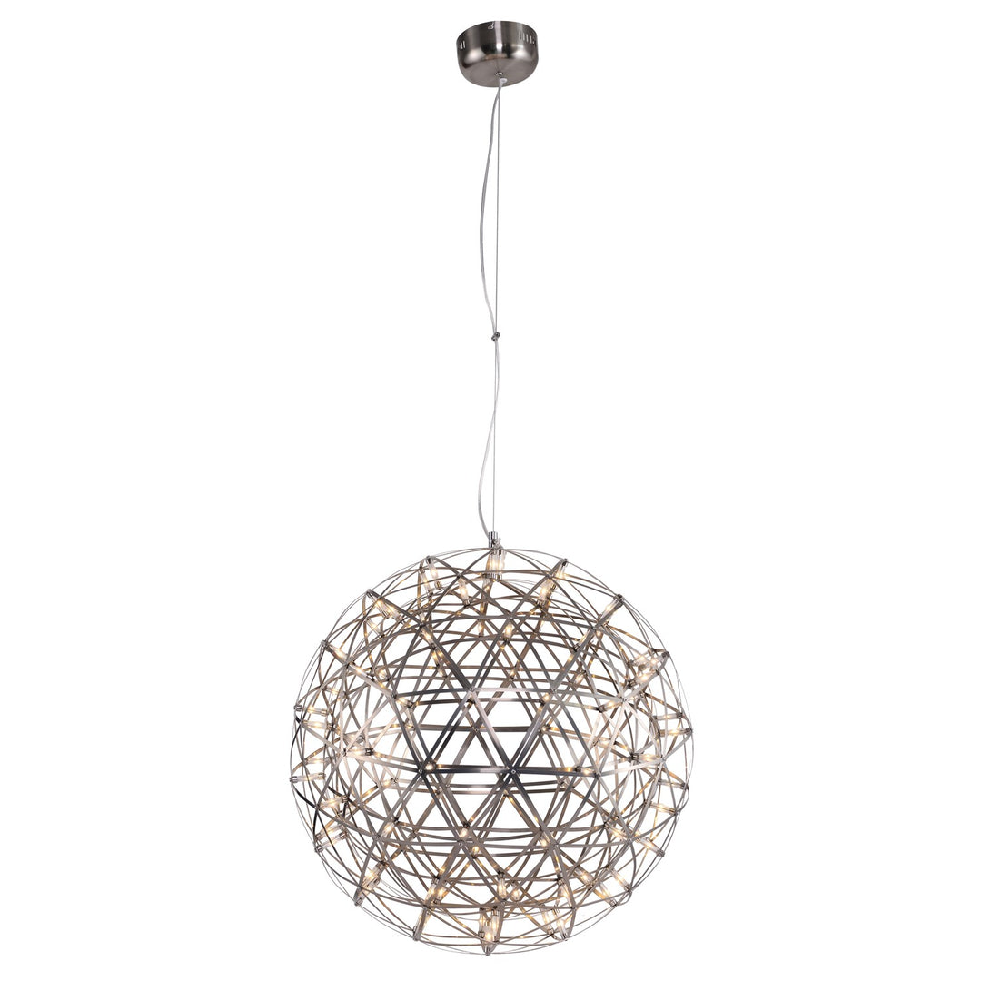 Satin Nickel Frame Star Light Led Light Fixture by Bethel