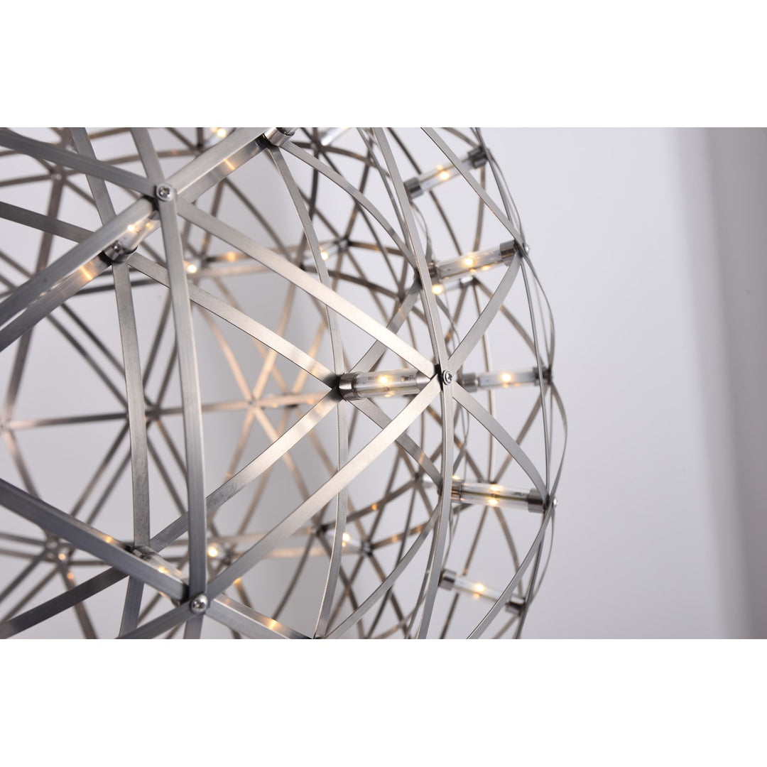 Satin Nickel Frame Star Light Led Light Fixture