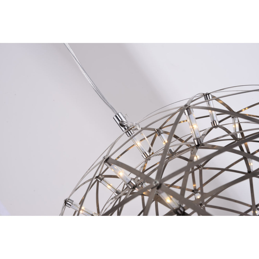 Satin Nickel Frame Star Light Led Light Fixture
