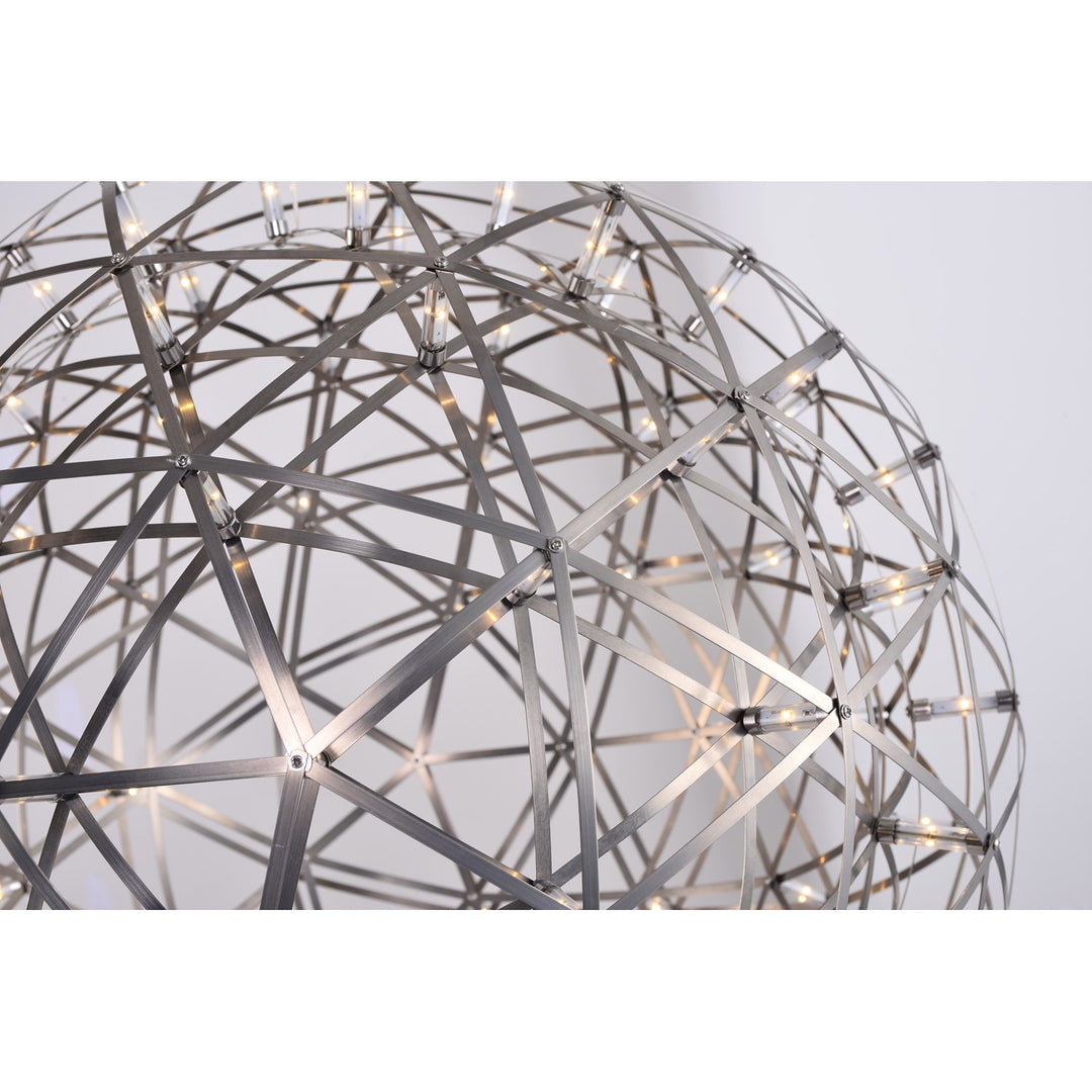 Satin Nickel Frame Star Light Led Light Fixture