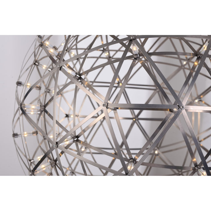 Satin Nickel Frame Star Light Led Light Fixture