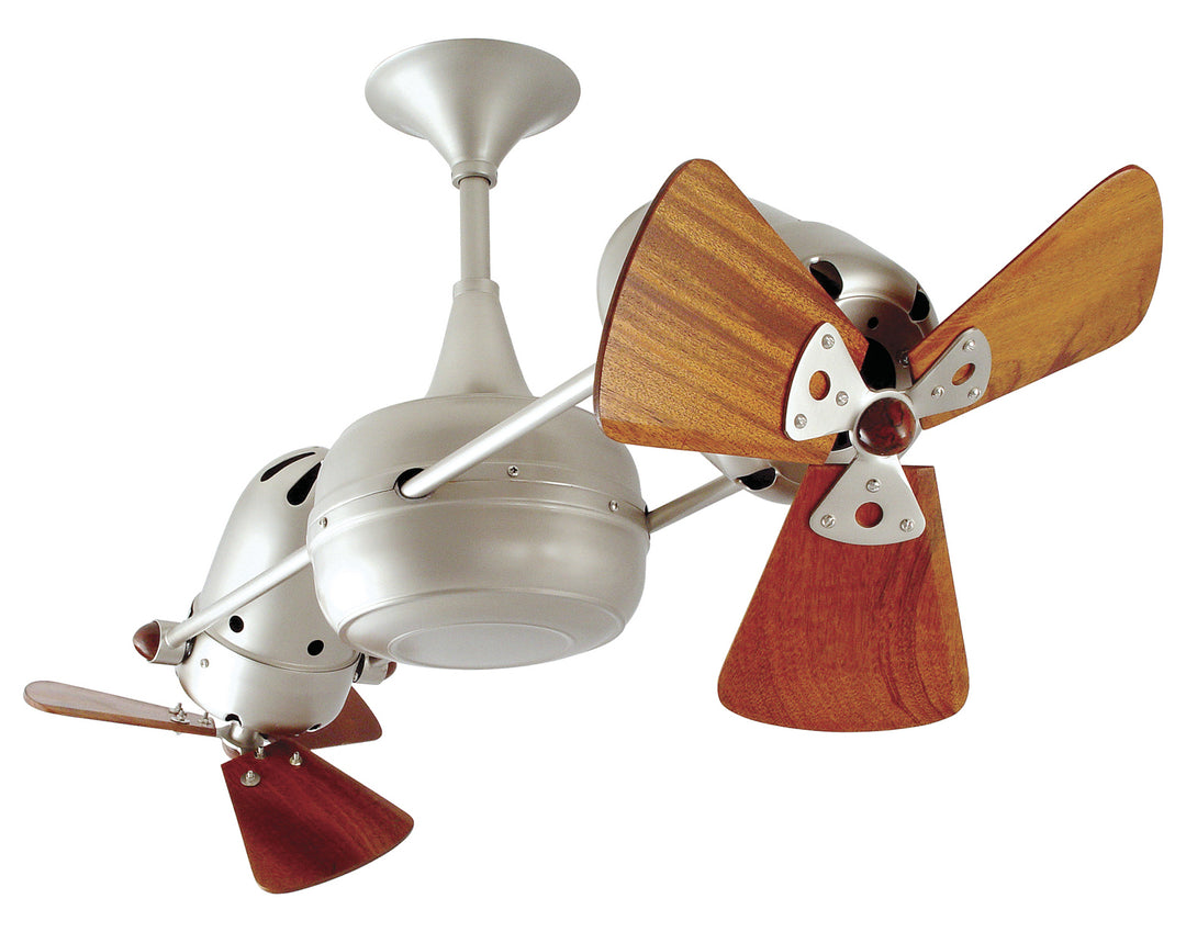 Duplo Dinamico-Brushed Nickel-Wood by Matthews Fan Company