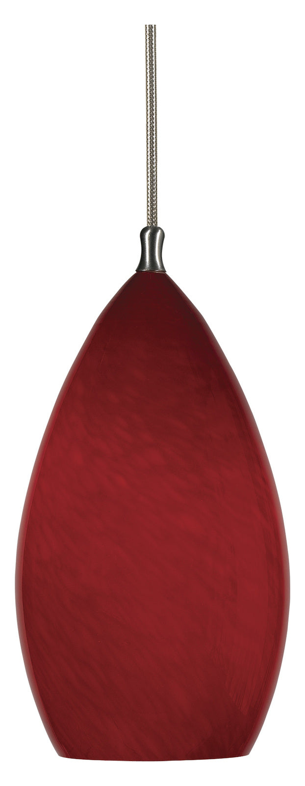 10.4In. Tall Glass Pendant With  Brushed Steel Cord by CAL Lighting