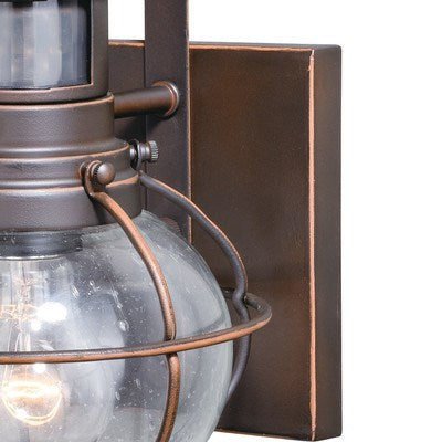 Motion Sensor Dusk to Dawn Outdoor Wall Light Burnished Bronze
