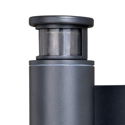 LED Motion Sensor Dusk to Dawn Outdoor Wall Light Textured Black