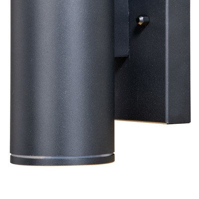 LED Motion Sensor Dusk to Dawn Outdoor Wall Light Textured Black