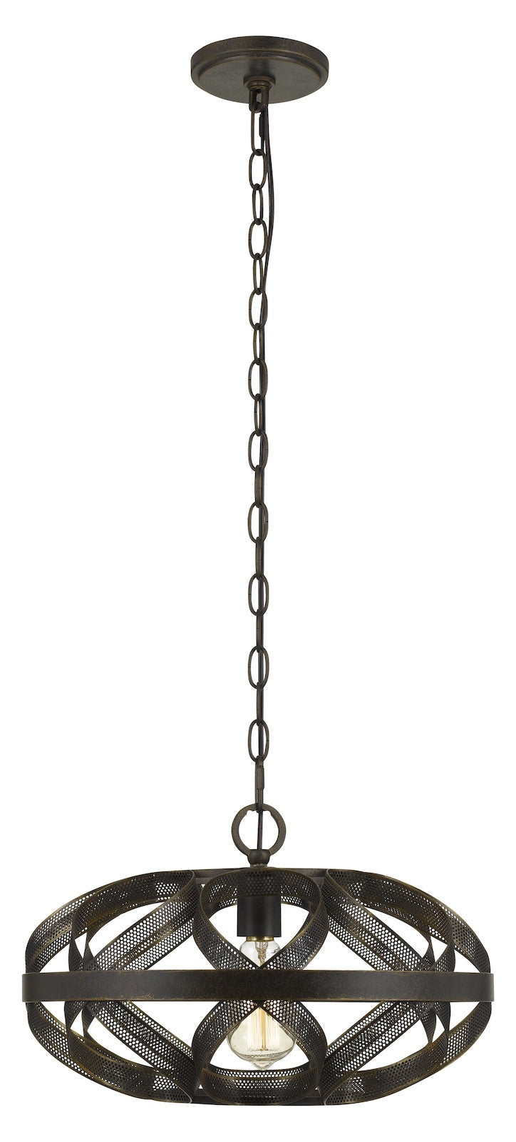 60W  Metal Mesh Pendant Fixture (Edison Bulb Included) by CAL Lighting