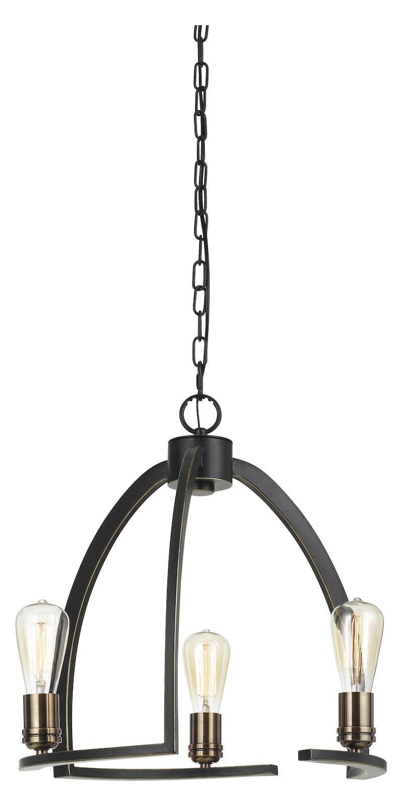60W X 3  Metal 3 Light Chandelier by CAL Lighting