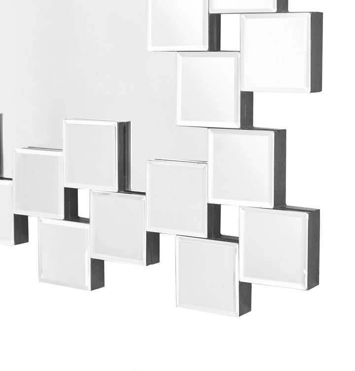 47 In. Contemporary Rectangle Mirror In Clear